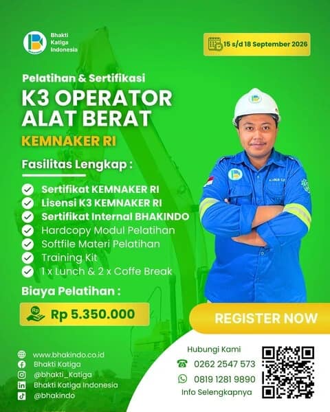 pelatihan operator alat berat